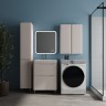 Тумба напольная STYLELINE "Бергамо мини 60" (2 ящ.) Люкс Плюс антискрейтч карамель с раковиной Каре Люкс МИНИ 600х350  