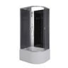Душевая кабина Niagara Eco E100/80/40L/TN/BK (100х80х195) высокий поддон(40см),стекло черное,4 места