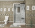 Душевая кабина Niagara Luxe NG-7711WR (90x120х215) низкий поддон(15см),дверь раздвижная,стенки серебро,6 мест