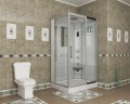 Душевая кабина Niagara Luxe NG-7711WR (90x120х215) низкий поддон(15см),дверь раздвижная,стенки серебро,6 мест