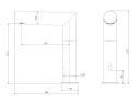 Смеситель ABBER Perfekte 316 AF8A101BGS сенсорный для раковины, брашированное светлое золото