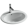 Раковина встраиваемая сверху CERAMICANOVA Sun с отверстием слива - перелива овальной формы 565x495x200 мм цвет белый арт. CN6079