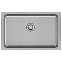 Мойка нерж. сталь VISTA 74, PM307444-BS, брашированная нерж.сталь, 740х440мм, Paulmark