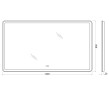 Зеркало BelBagno SPC-MAR-1400-800-LED-TCH-WARM