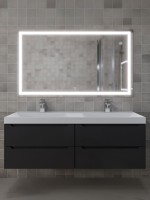 Раковина для ванной Uperwood Classic 120х45х14 см, двойная, белая глянцевая