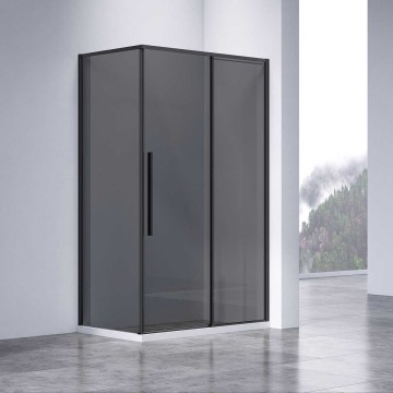 Душевой уголок Слим-Н (Slim-N) VSR-4SN9014CGB, 1400*900, черный, стекло тонированное
