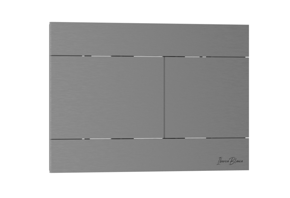 Комплект 3в1 IBERICA BLANCA инсталляция SILENCIO, унитаз BURGOS ALTO белый, кнопка смыва INOX-R вороненая сталь (IB001.BRA.234.1502)