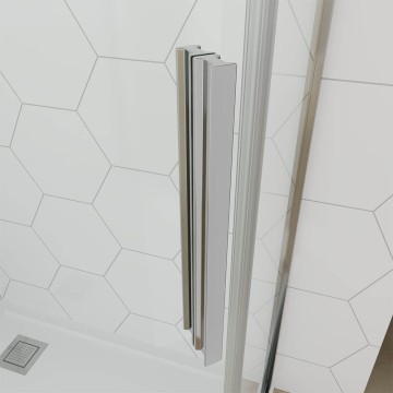 Душевой угол Veconi Ottimo P10 CH, 900x900x1900, хром, стекло прозрачное