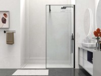 Душевая перегородка Walk-In VSW-1HS900CLB, 900*2000, черный матовый, стекло прозрачное