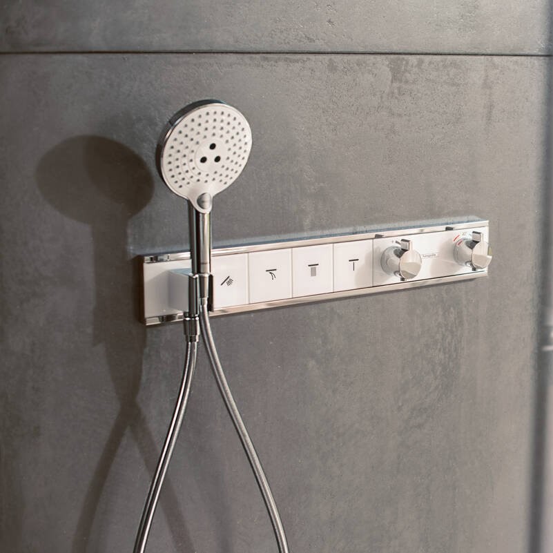 Смеситель для душа Hansgrohe RainSelect хром, белый (15357400)