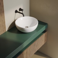 Раковина BERGES Mascon накладная, ? 45 см, без отверстия под смеситель