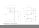 База под раковину напольная BelBagno KRAFT39-500/390-2C-PIA-RT Rovere Tabacco