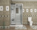 Душевая кабина Niagara Luxe NG-7711WL (90x120х215) низкий поддон(15см),дверь раздвижная,стенки серебро,6 мест
