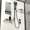 Душевая кабина Niagara Standart ST100/15Q/BL (100х100х215) квадрат,поддон 15см,распашная,проф.черный,3 места