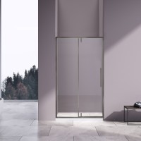 Душевая дверь Slim-N VDP-4SN120CLGM, вороненая сталь, стекло прозрачное