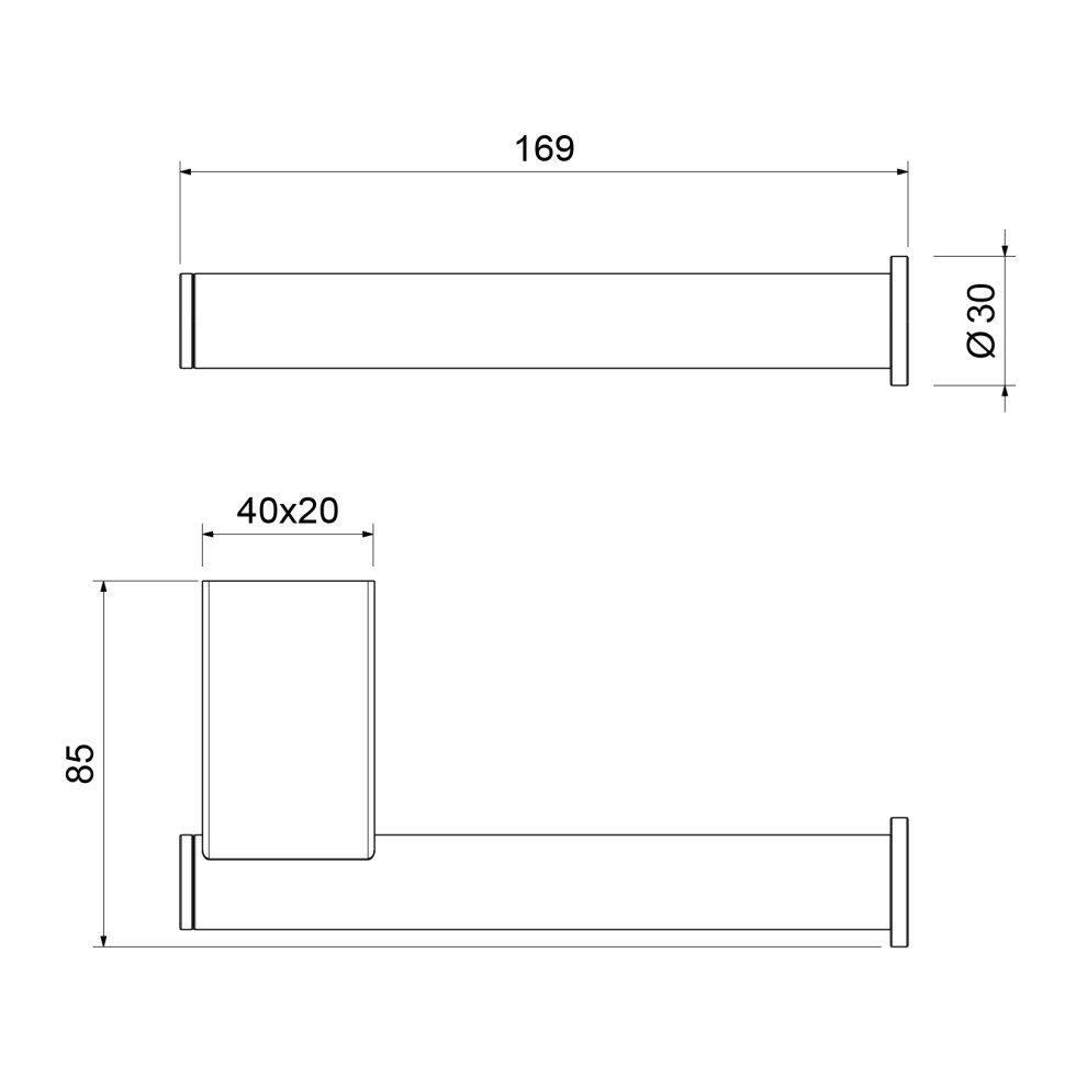 Бумагодержатель Timo Luiro 18541/18 черное золото