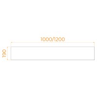 Экран для душевого поддона RGW NА/LUX фронтальный (1200)