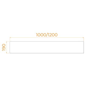 Экран для душевого поддона RGW NА/LUX фронтальный (1200)