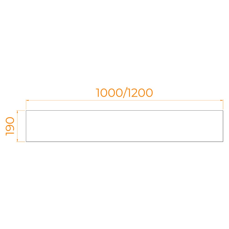 Экран для душевого поддона RGW NА/LUX фронтальный (1200)