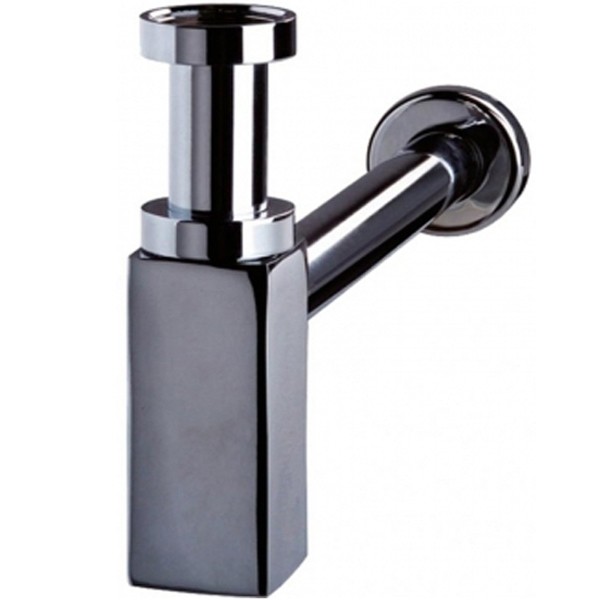 Сифон для раковины CeramaLux С-045 Хром хром, в стену