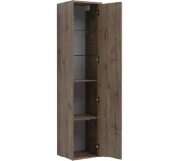 Шкаф-пенал Aquanet Lino (Flat) 35 дуб веллингтон