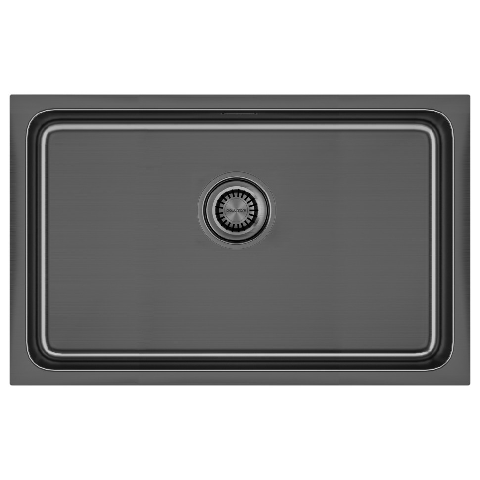 Мойка нерж. сталь VISTA 74, PM307444-GM, вороненая сталь, 740х440мм, Paulmark