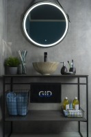 Раковина Gid Mnc488 54436 накладная под камень глянцевая 32x32x14