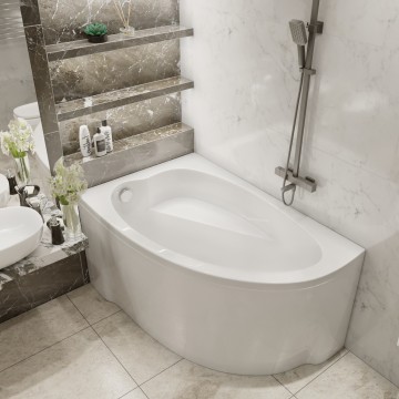 Комплект Акриловая ванна TIMO IVA1610L 160*100*70+Каркас + Слив-перелив
