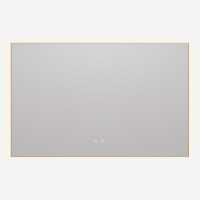 Зеркало Vincea LED VLM-4F120BG-2 1200х800 c сенсорным выключателем, антизапотевание, брашированное золото
