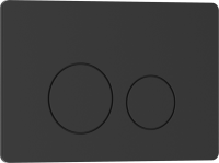 Кнопка смыва IBERICA BLANCA INOX-O нержавеющая сталь, черный матовый (IB.B081.002.003)