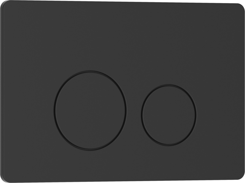 Кнопка смыва IBERICA BLANCA INOX-O нержавеющая сталь, черный матовый (IB.B081.002.003)