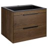 База под раковину Chiara 2D 600 подвесная, 2 выкатных ящика soft-close, T.Oak
