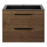 База под раковину Chiara 2D 600 подвесная, 2 выкатных ящика soft-close, T.Oak