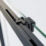 Душевой уголок Soft 2 VSR-3SO28011CLB, 1100*800, черный, стекло прозрачное