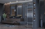 Душевое ограждение Ambassador Diamond 12011111R (900х900х200) трапеция,хром,стекло прозрачное,распашная,1 место