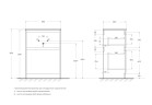 База под раковину напольная BelBagno KRAFT39-600/390-2C-PIA-RT Rovere Tabacco