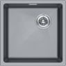 Мойка LUMI 45UNI-SKEW, IT-GRANIT, LU45SK-GRM, серый металлик, 455х440, Paulmark