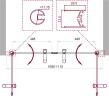 Душевая дверь BelBagno UNO-B-2-110-CH-Cr