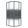Душевое ограждение Niagara Eco NG-1003-14BLACK (80х80х190) четверть круга,раздвижное,черный,стекло мозаика,1 место