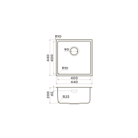 Кухонная мойка Omoikiri Tadzava 44-U/I Ultra-LG нерж. сталь/светлое золото