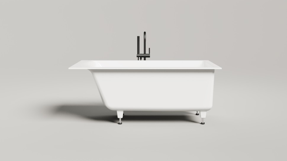 Ванна встраиваемая CASCATA KIT 170x70 S-Sense Матовое