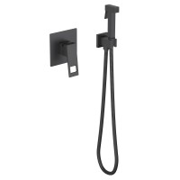 Смеситель встроенный с гигиеническим душем Timo Briana 7189/03SM черный