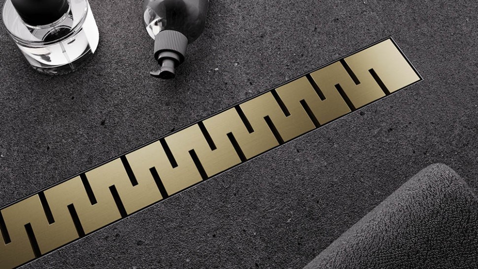 Душевой лоток Veconi Stesso Line Gold 600