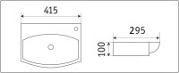 Умывальник CeramaLux 78014T