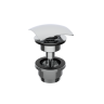 Донный клапан GRB VALVES 081108 клик-клак, квадратный, хром  