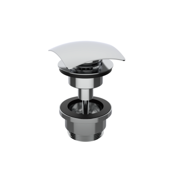 Донный клапан GRB VALVES 081108 клик-клак, квадратный, хром