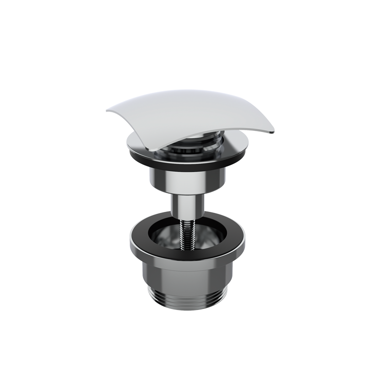 Донный клапан GRB VALVES 081108 клик-клак, квадратный, хром  