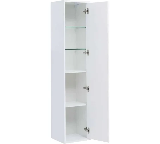 Шкафы-пенал Aquanet Lino (Flat) 35 белый глянец