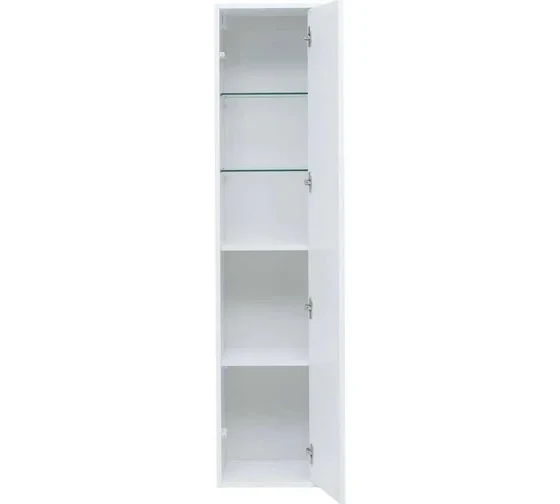 Шкафы-пенал Aquanet Lino (Flat) 35 белый глянец