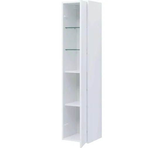 Шкафы-пенал Aquanet Lino (Flat) 35 белый глянец
